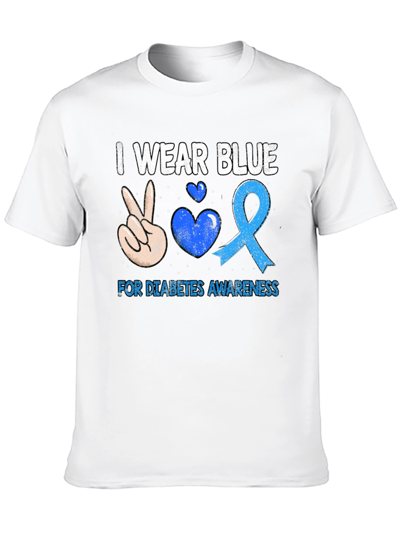 Diabetes Awareness Blue T-Shirt