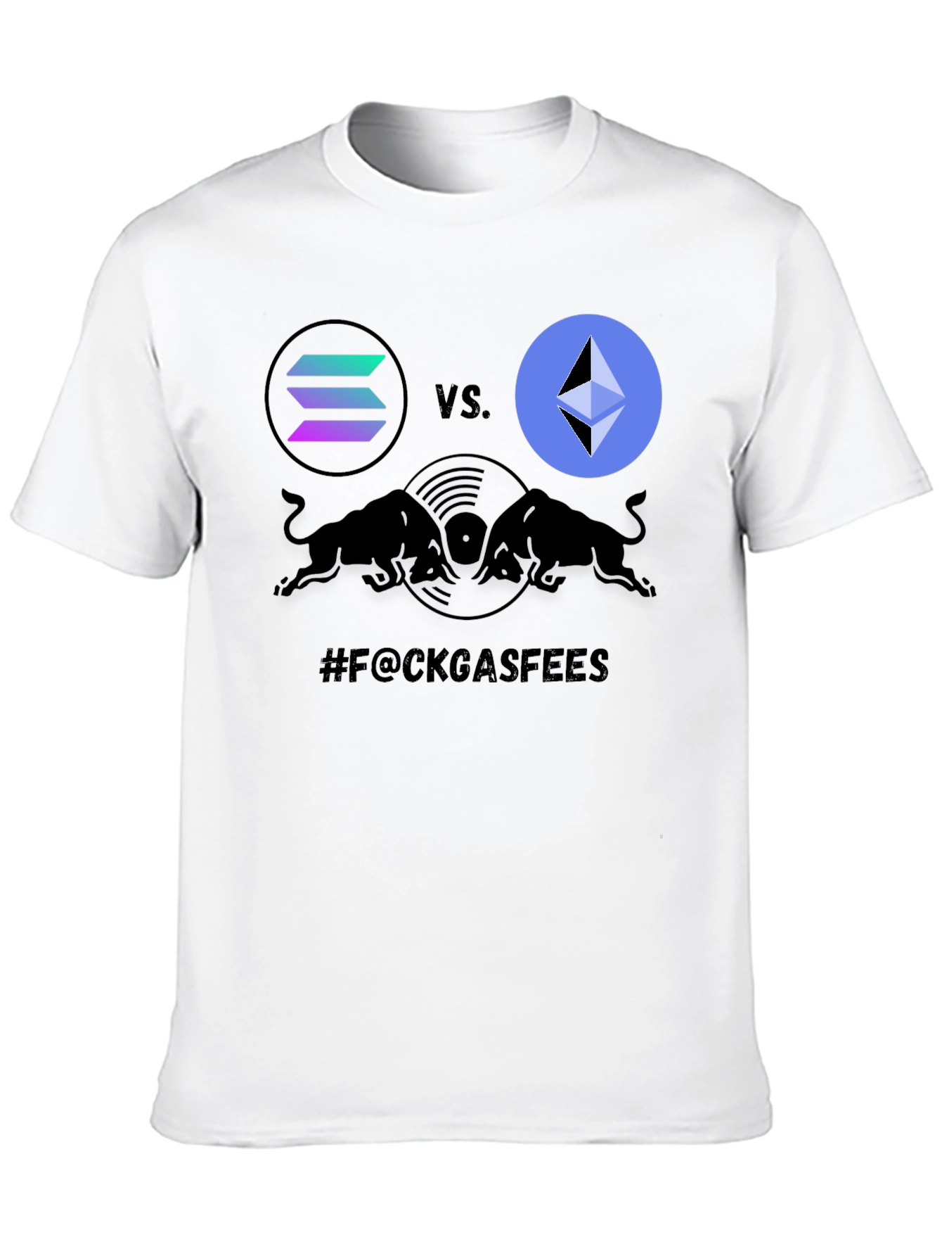 Crypto Battle T-Shirt: Solana vs. Ethereum