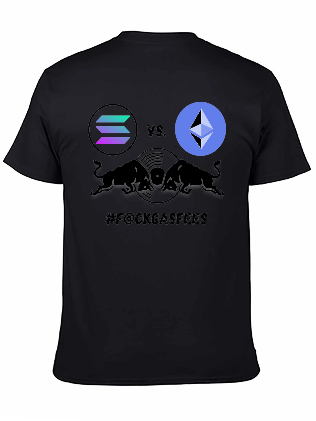 Crypto Battle T-Shirt: Solana vs. Ethereum