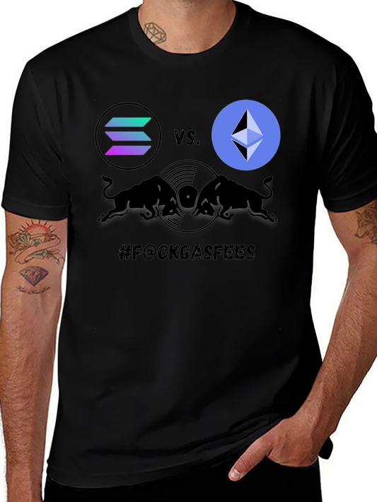 Crypto Battle T-Shirt: Solana vs. Ethereum