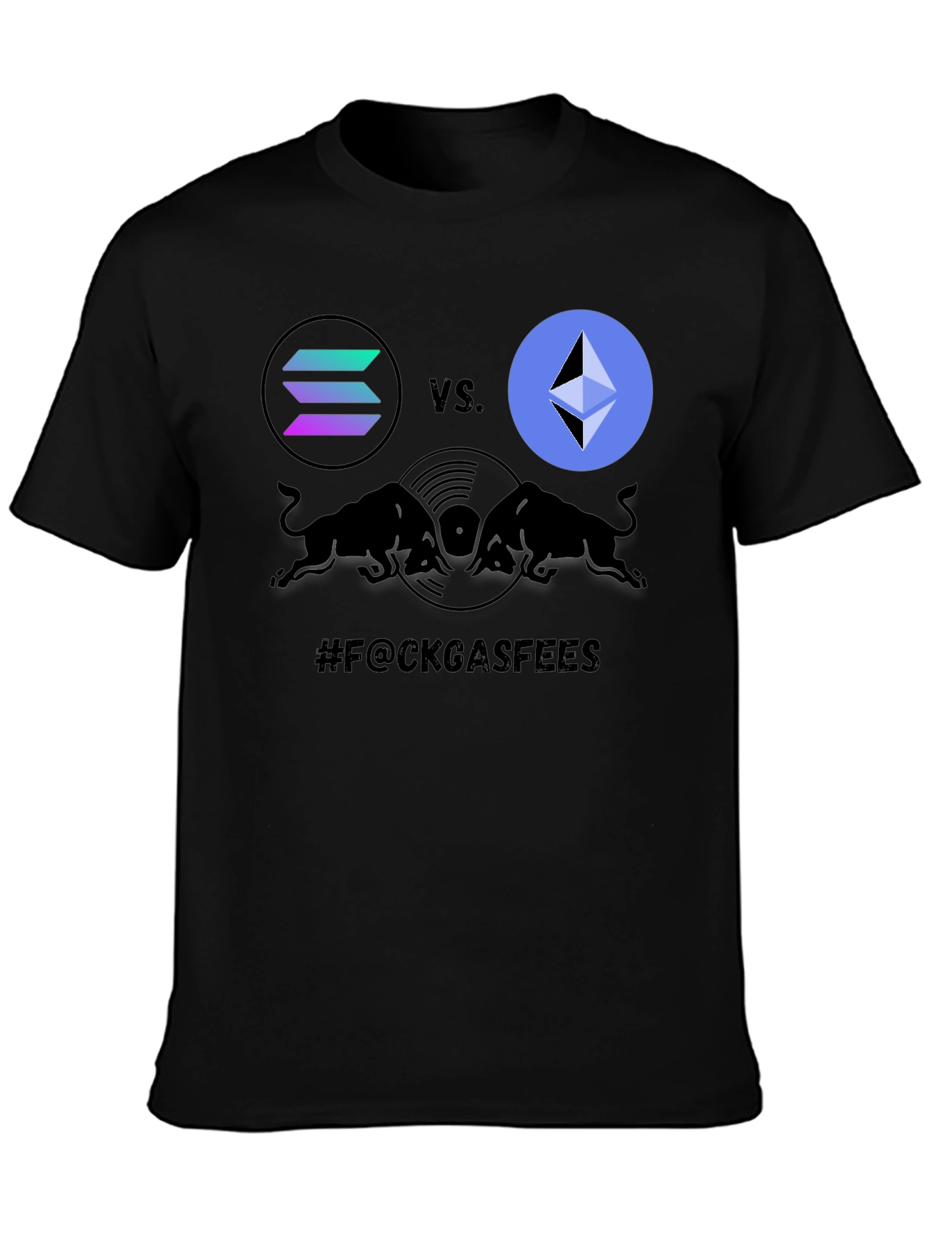 Crypto Battle T-Shirt: Solana vs. Ethereum