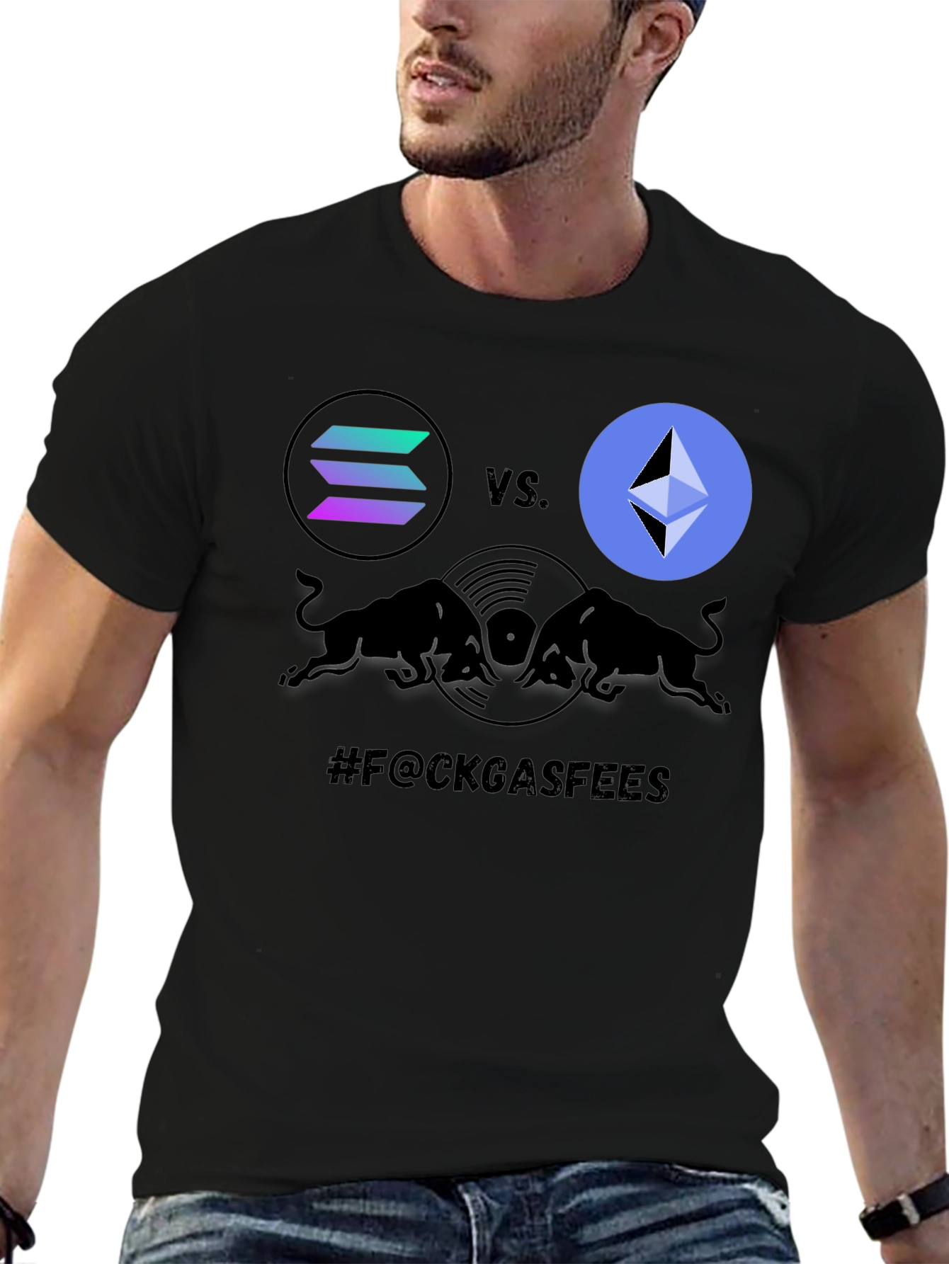 Crypto Battle T-Shirt: Solana vs. Ethereum