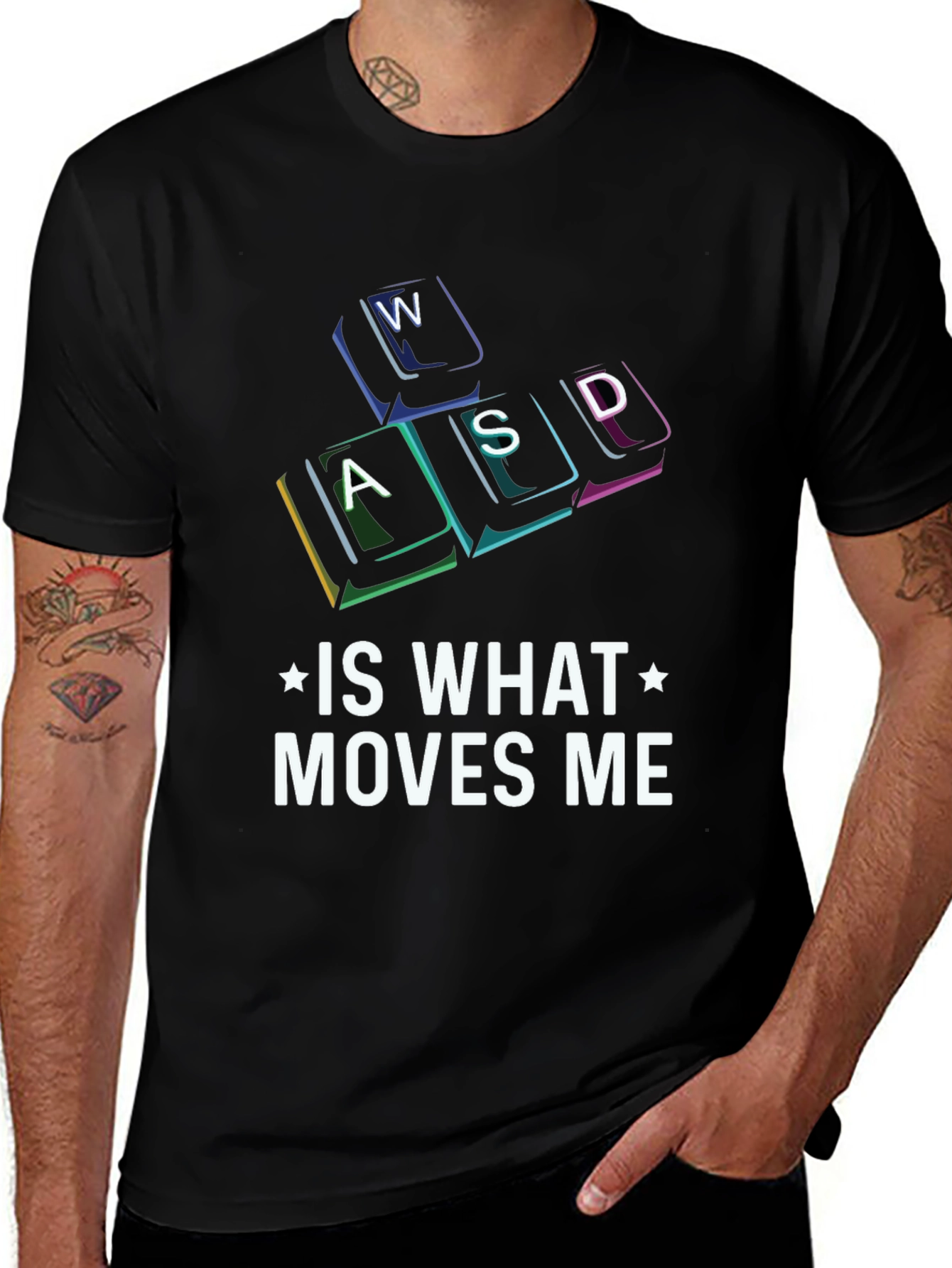 Gamer T-Shirt - WASD Moves Me!