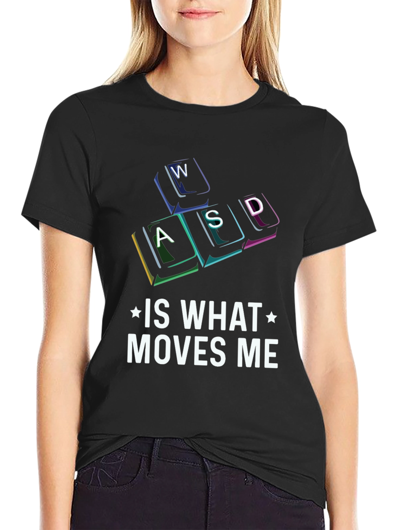 Gamer T-Shirt - WASD Moves Me!