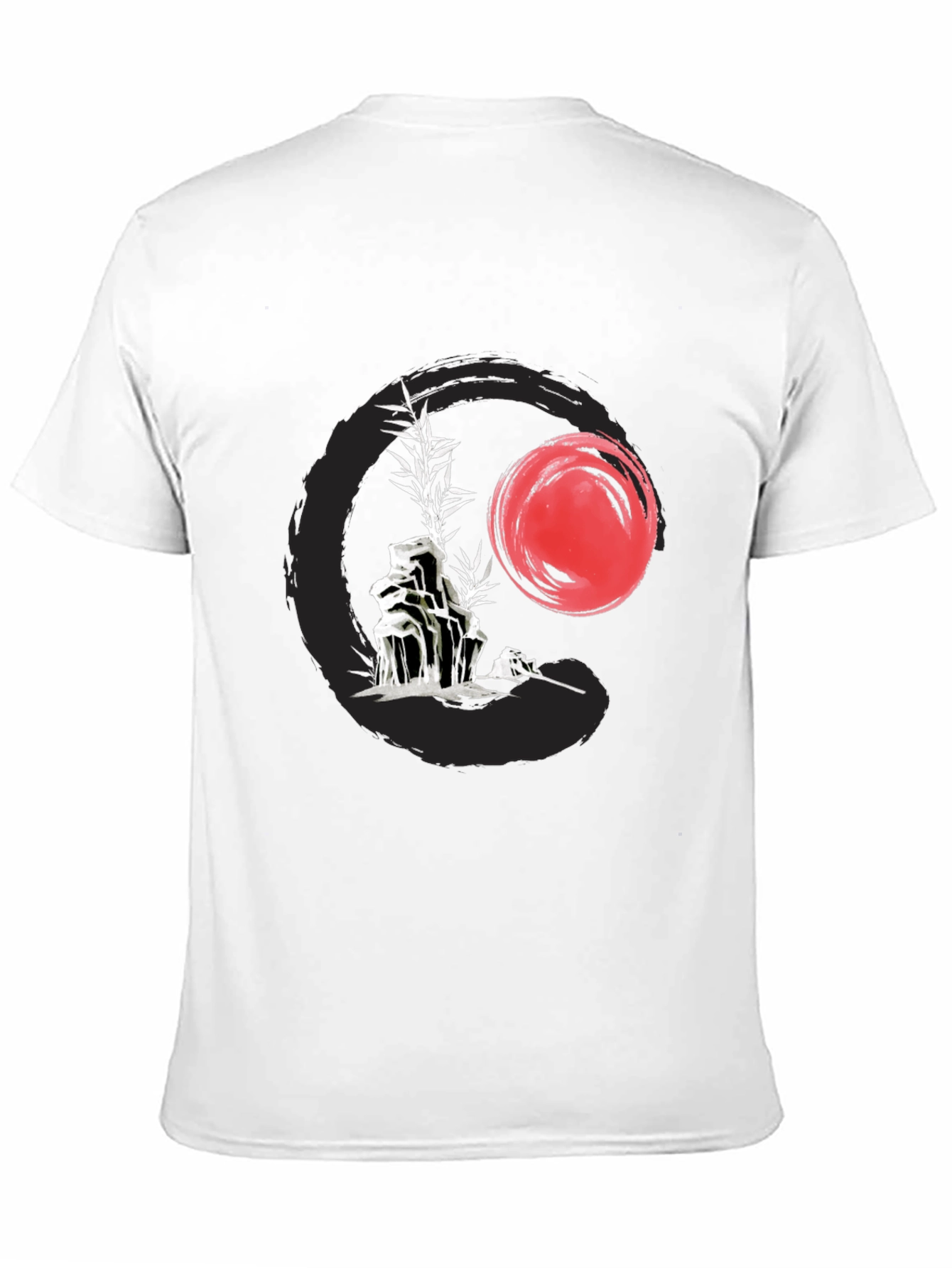 Zen Style Graphic Tee - Rock Garden & Sunset