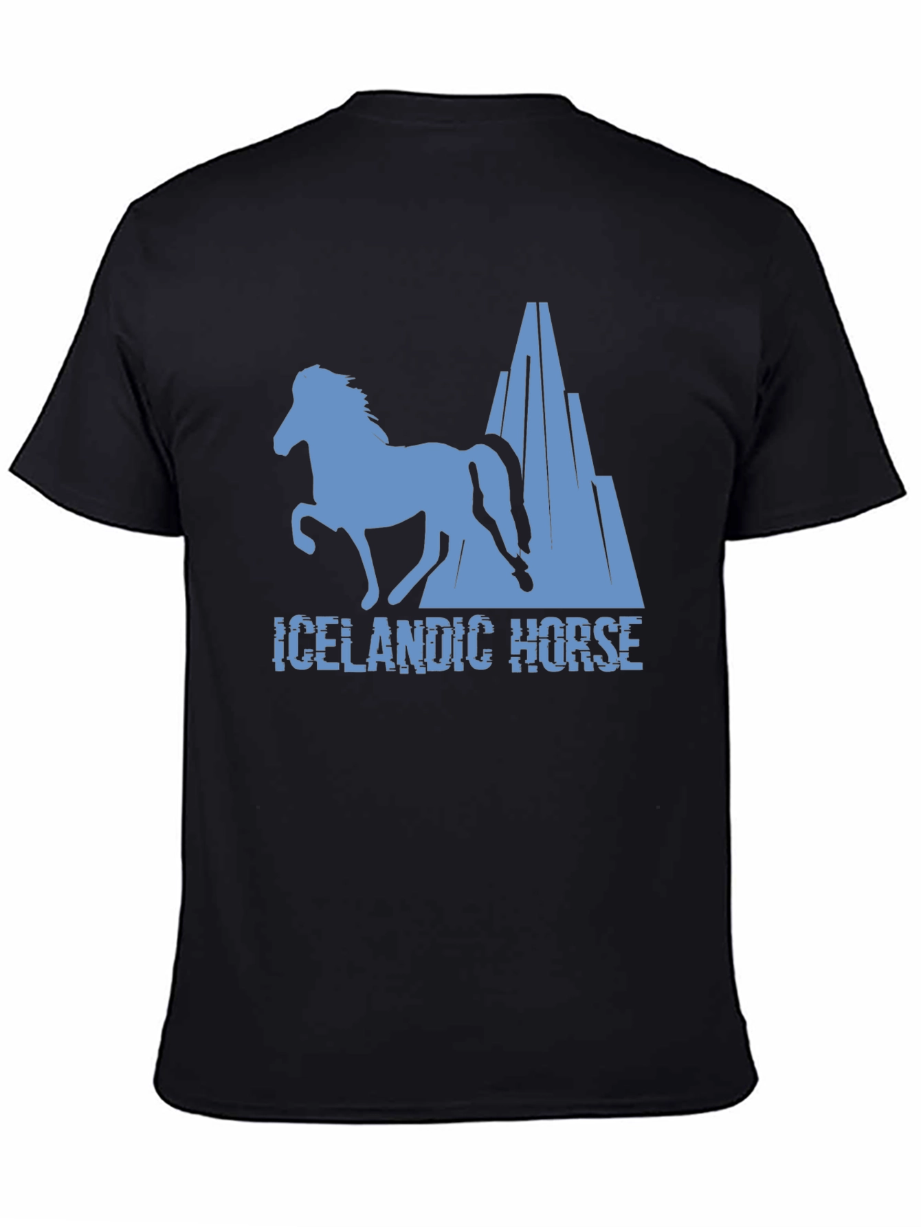 Icelandic Horse Graphic Tee - Black