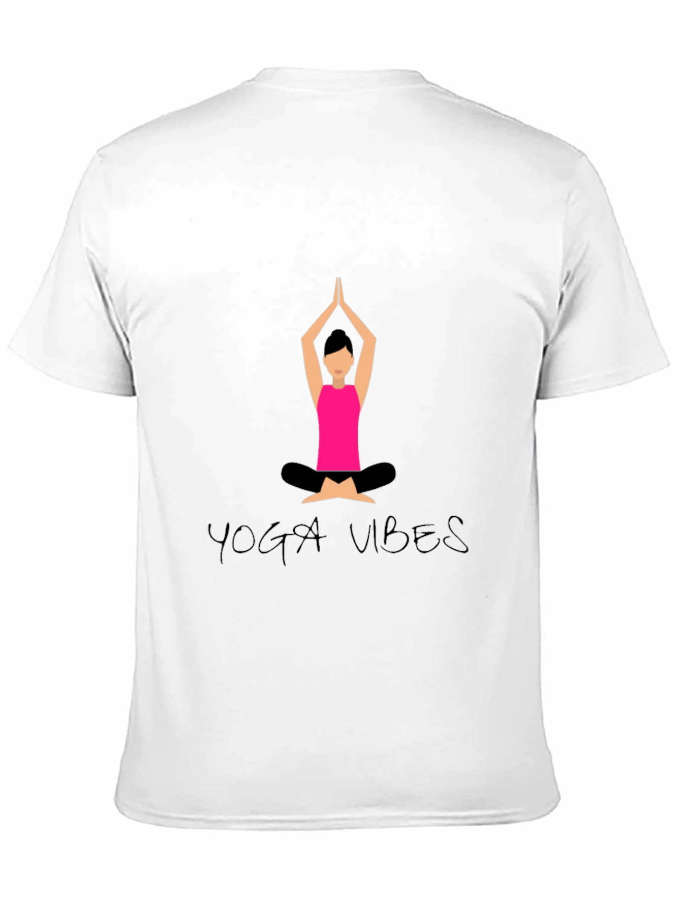 Yoga Vibes Black Graphic Tee