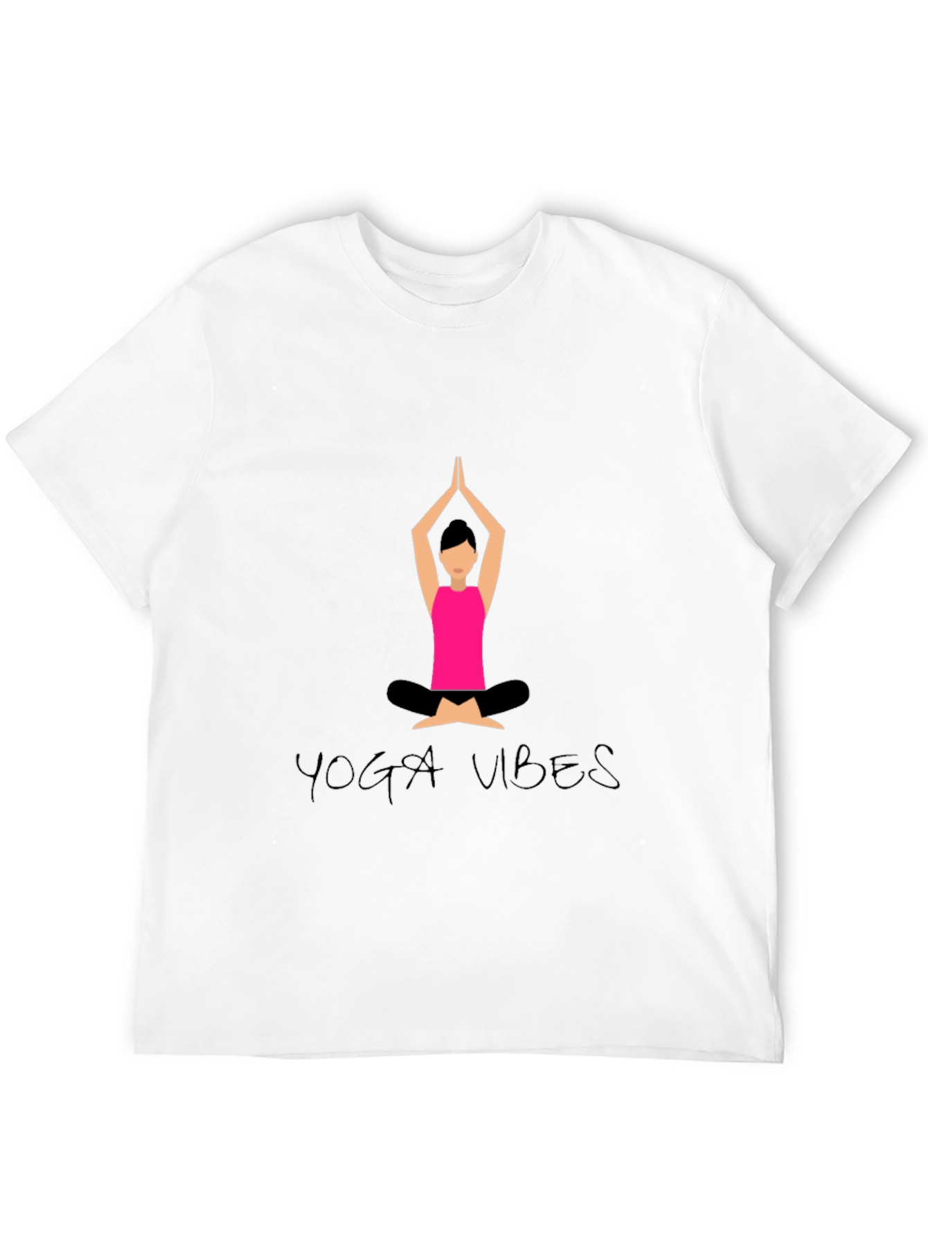 Yoga Vibes Black Graphic Tee