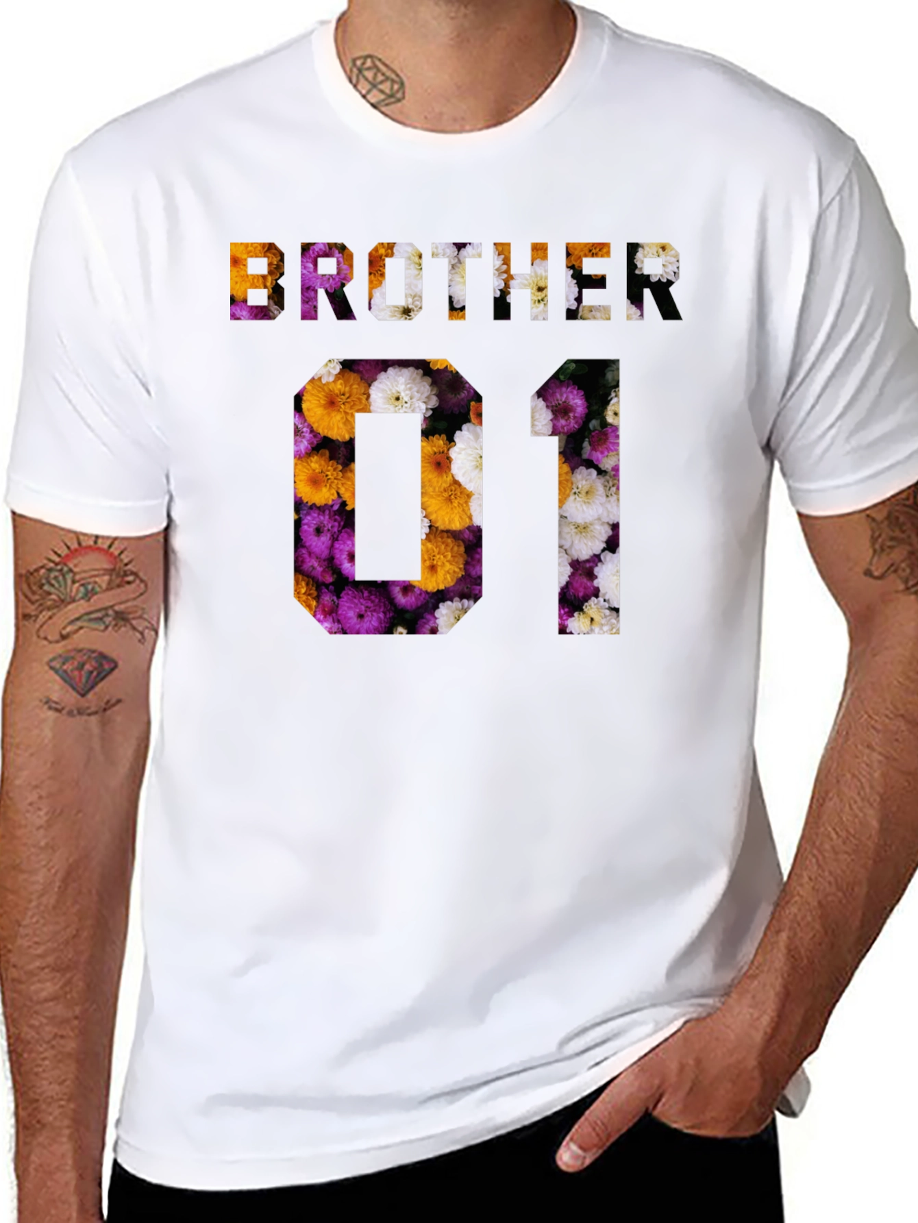 Brother 01 Floral T-Shirt