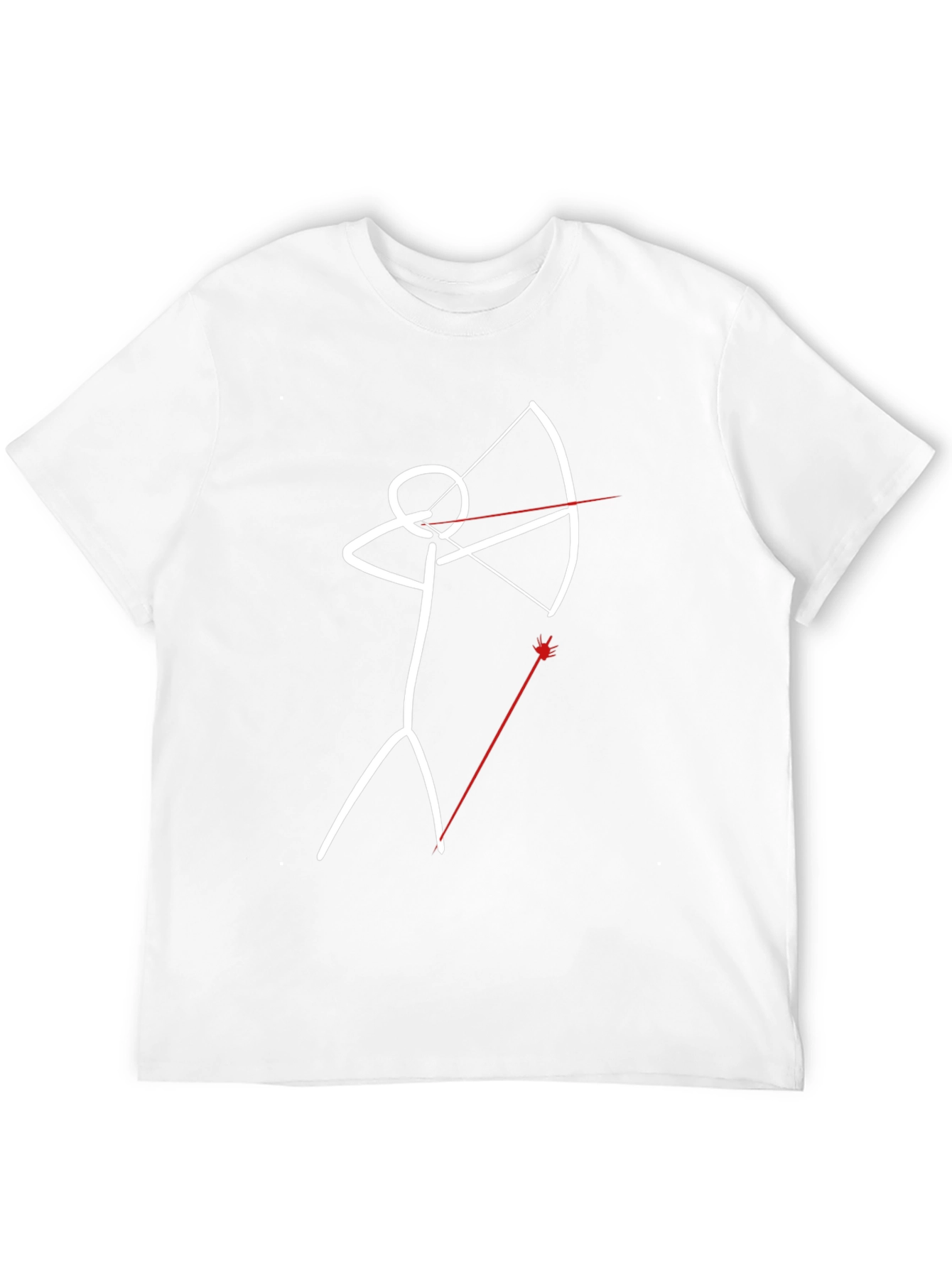 Stick Figure Archer T-Shirt - Funny Graphic Tee