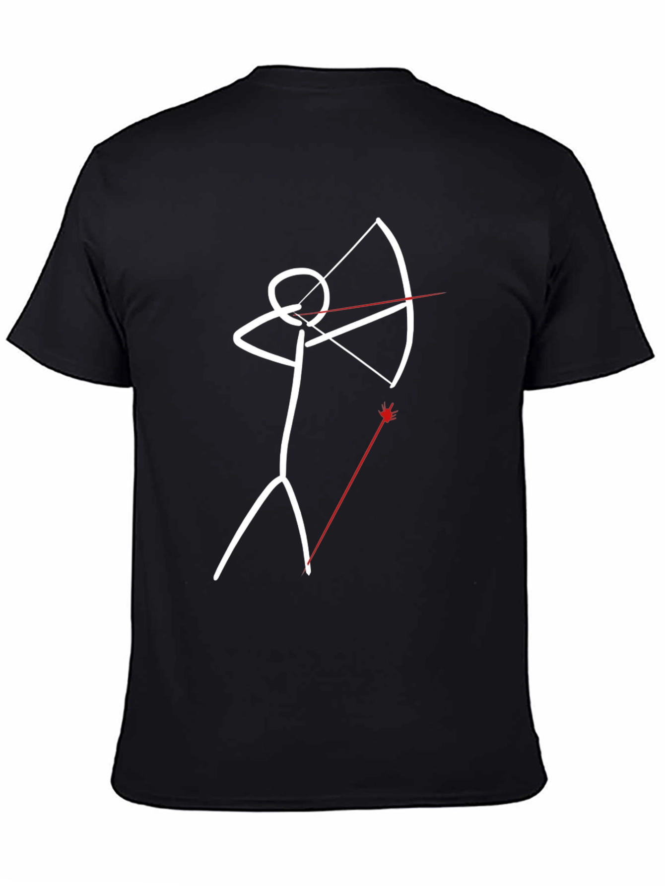 Stick Figure Archer T-Shirt - Funny Graphic Tee