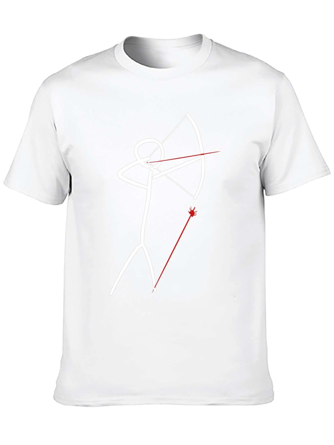 Stick Figure Archer T-Shirt - Funny Graphic Tee