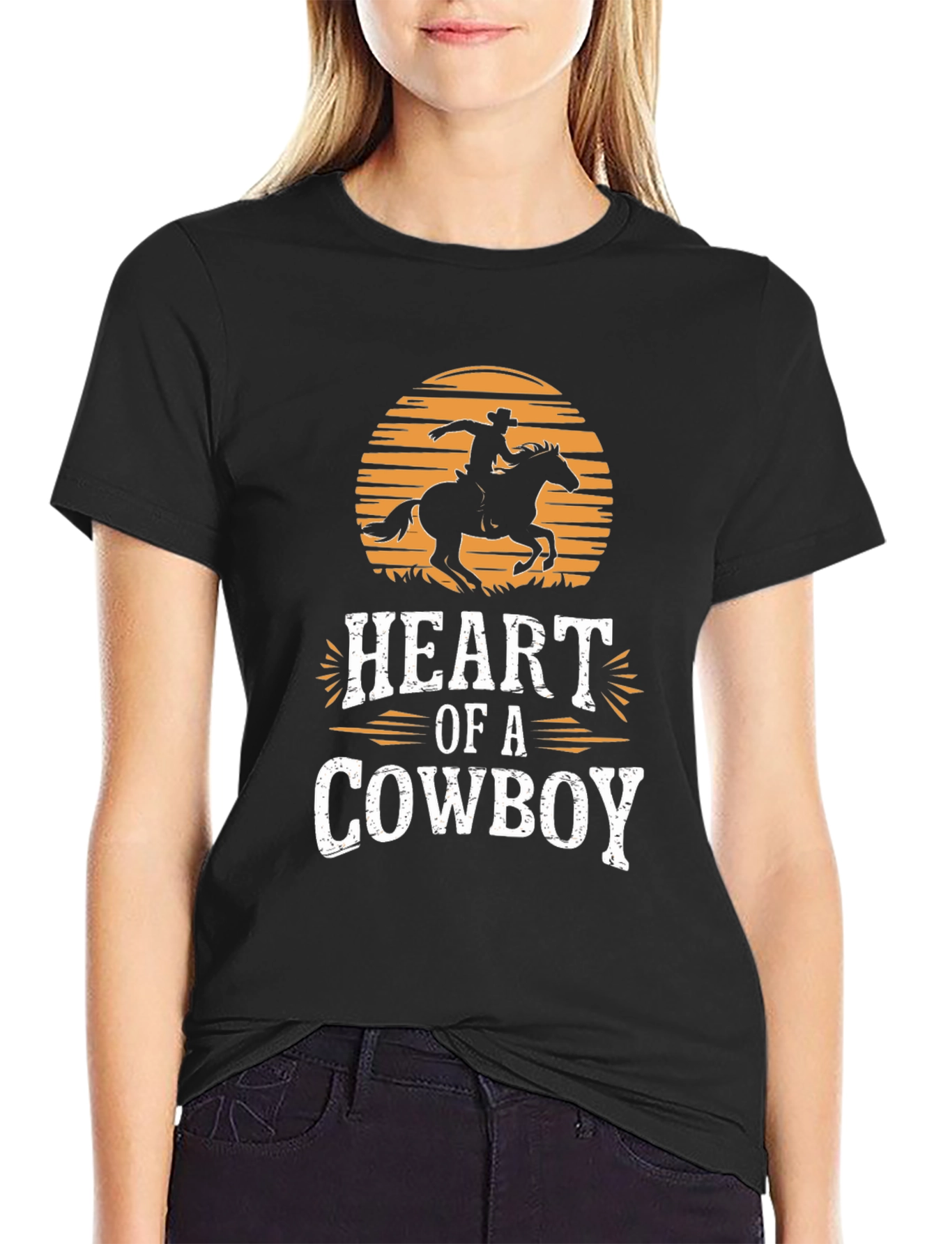 Heart of a Cowboy Graphic T-Shirt