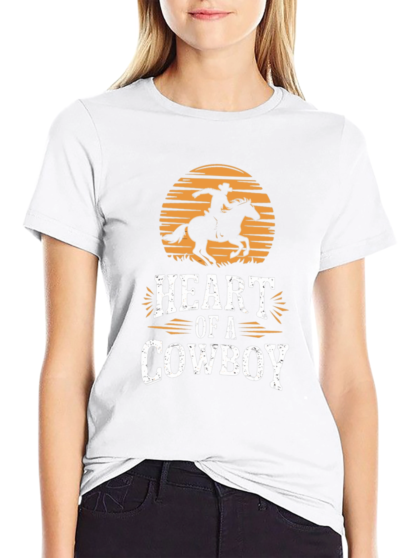 Heart of a Cowboy Graphic T-Shirt