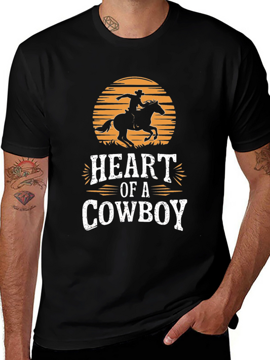 Heart of a Cowboy Graphic T-Shirt