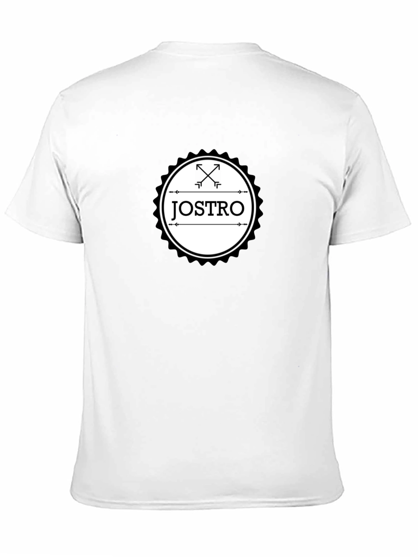 JOSTRO Graphic T-Shirt - Black Crew Neck Tee
