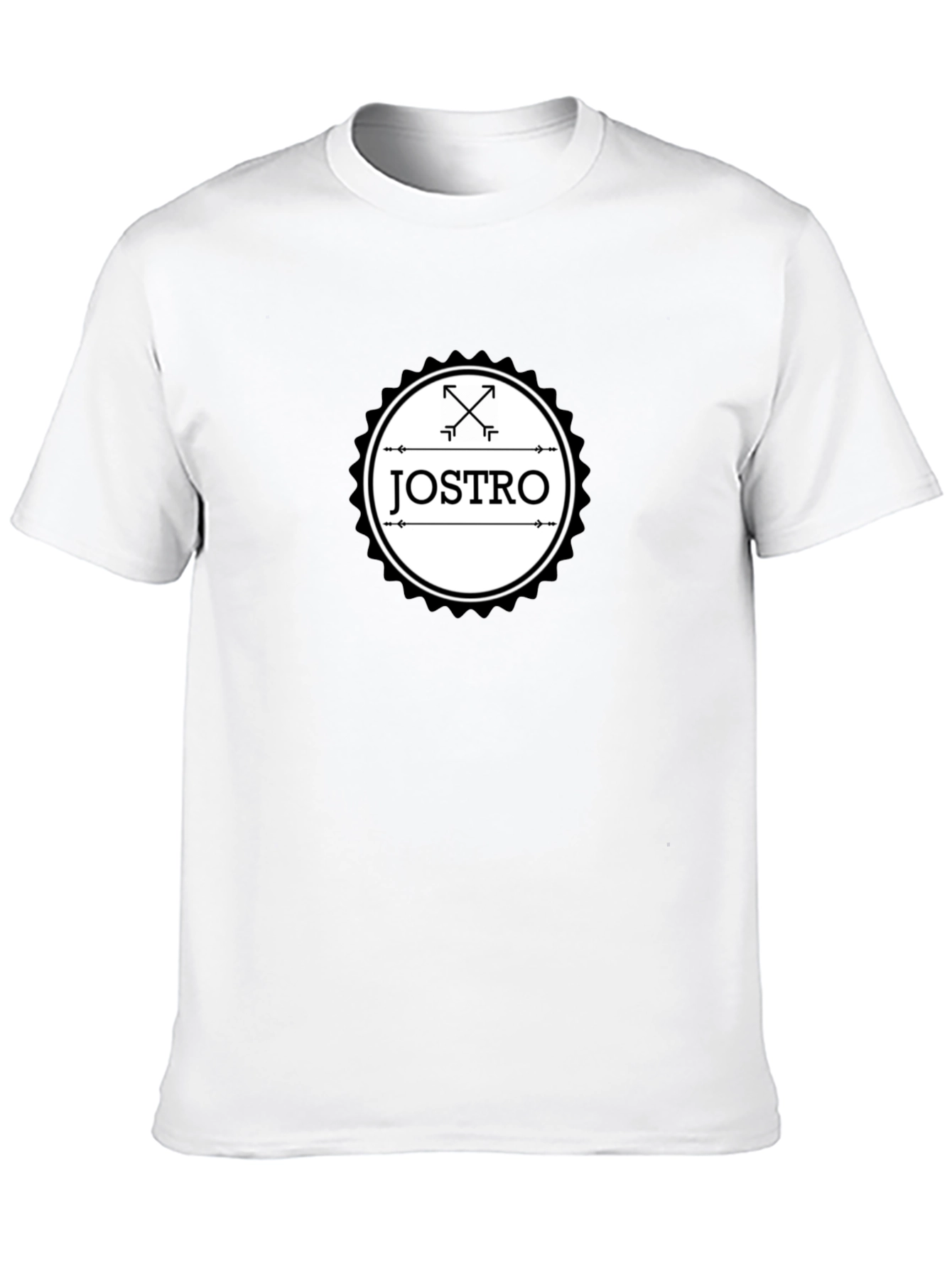 JOSTRO Graphic T-Shirt - Black Crew Neck Tee