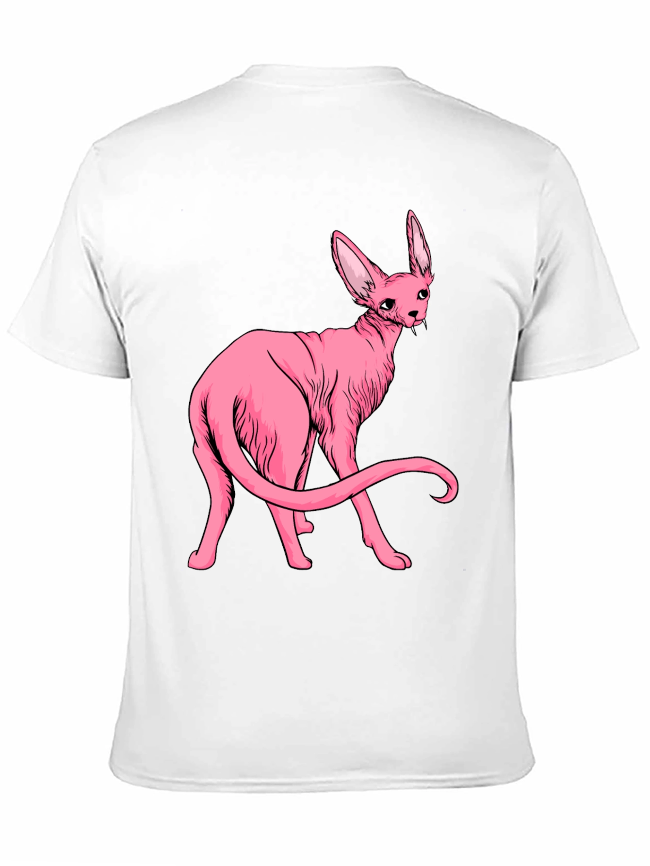 Pink Vampire Cat Graphic Tee
