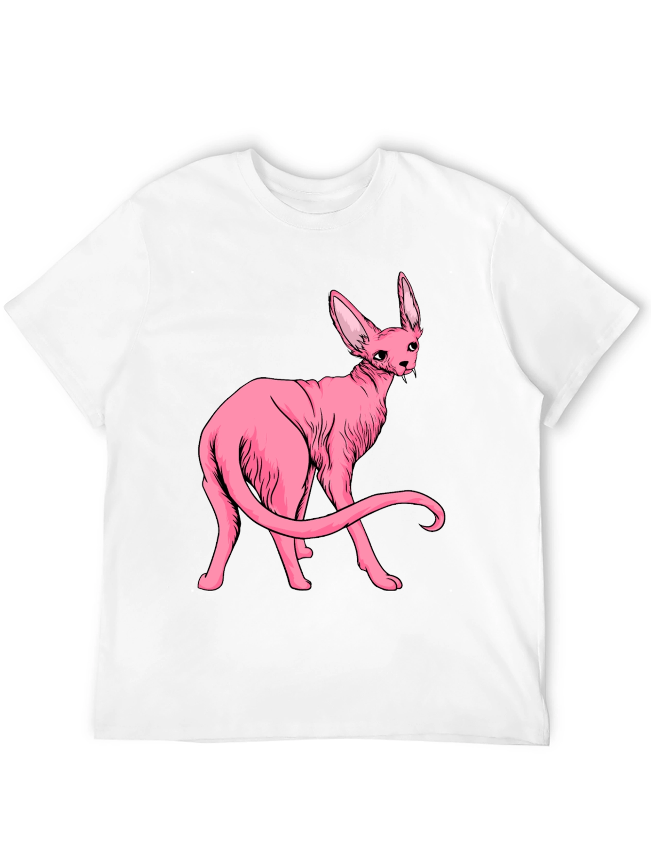 Pink Vampire Cat Graphic Tee