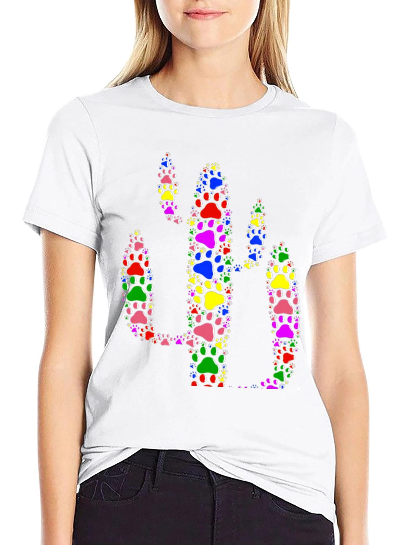 Paw Print Cactus T-Shirt