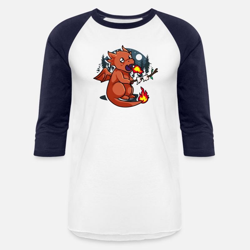 Baby Dragon Roasting Marshmallows In Forest For Fa