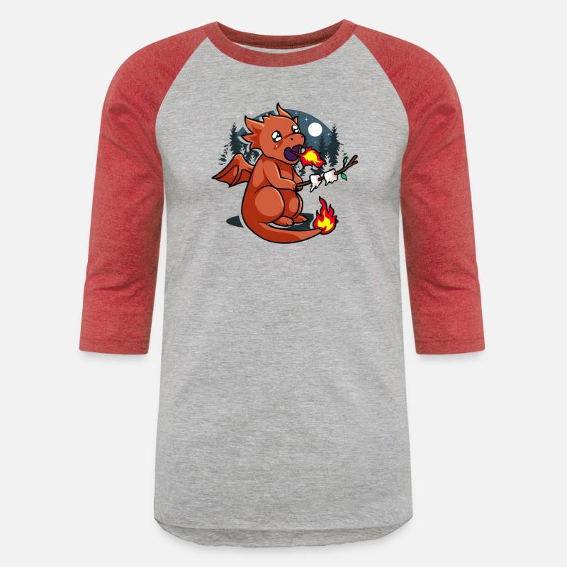 Baby Dragon Roasting Marshmallows In Forest For Fa