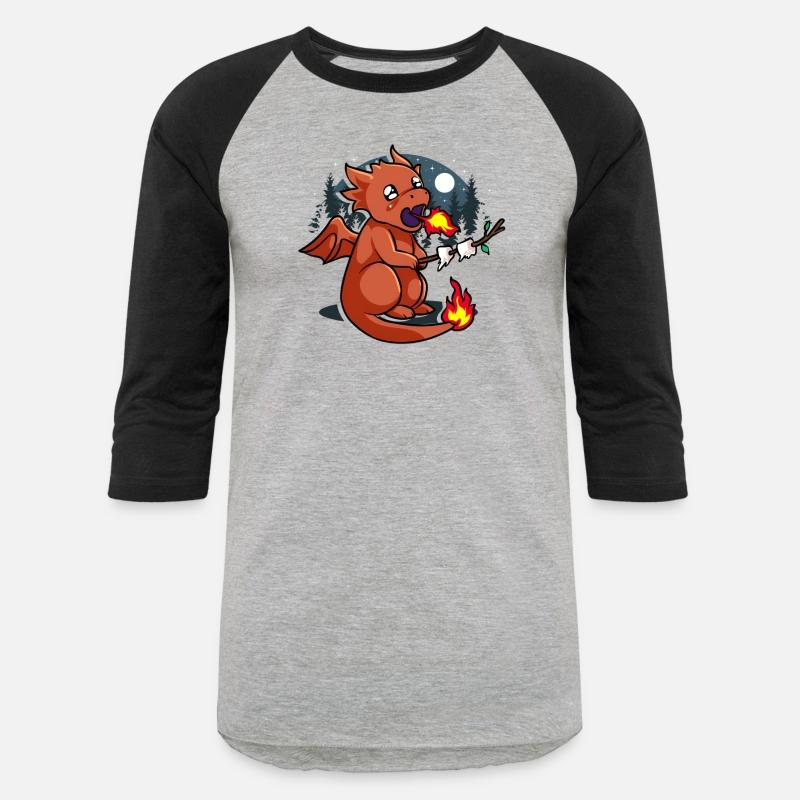 Baby Dragon Roasting Marshmallows In Forest For Fa