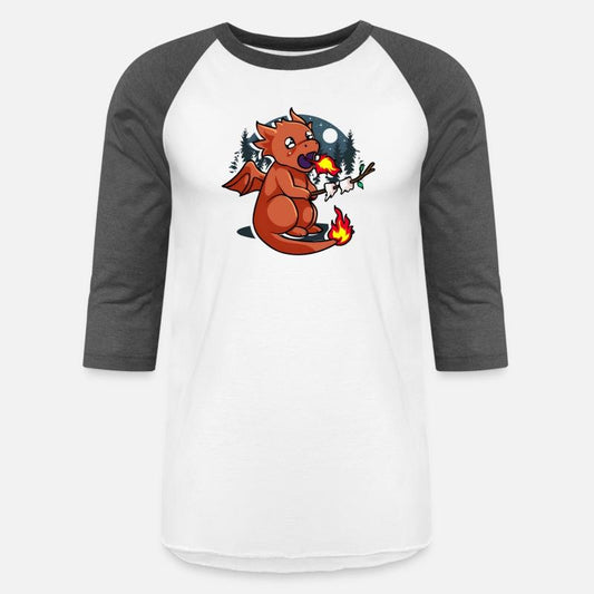 Baby Dragon Roasting Marshmallows In Forest For Fa