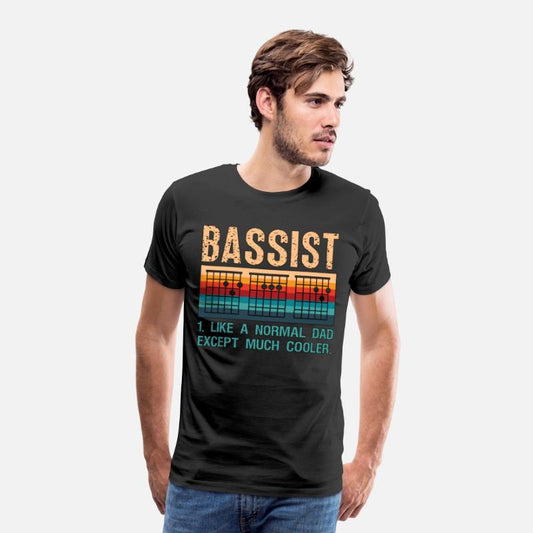 Bass Guitar Bassist Like A Normal Dad Retro Guitar