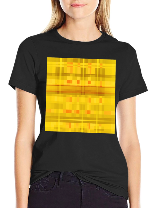 Pixelated Pattern Tee - Modern Geometric Style
