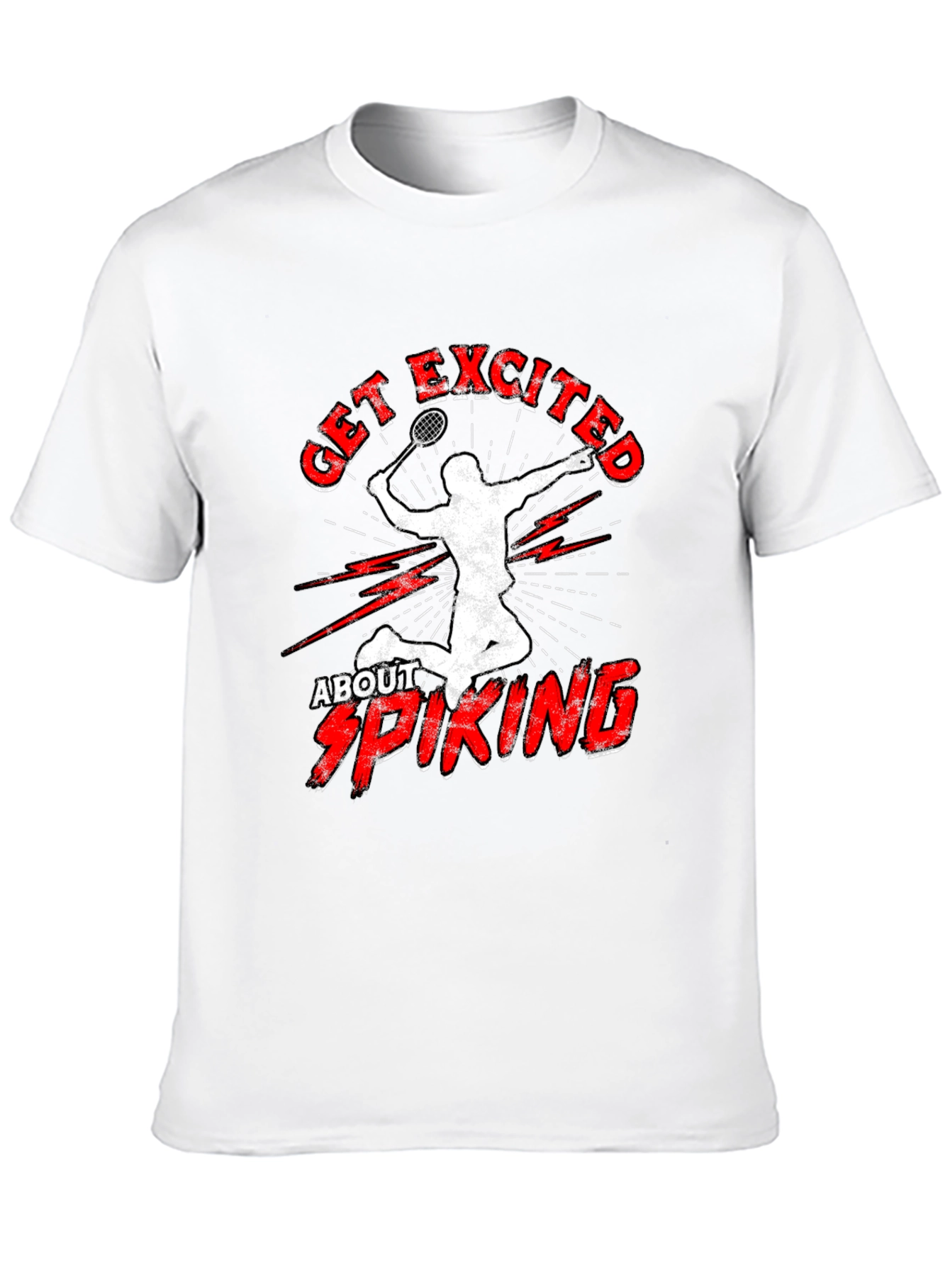 Get Excited About Spiking T-Shirt Badminton