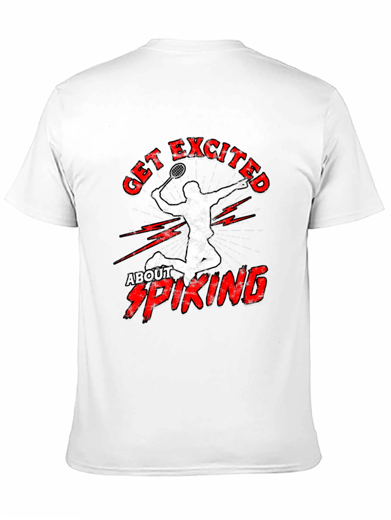 Get Excited About Spiking T-Shirt Badminton