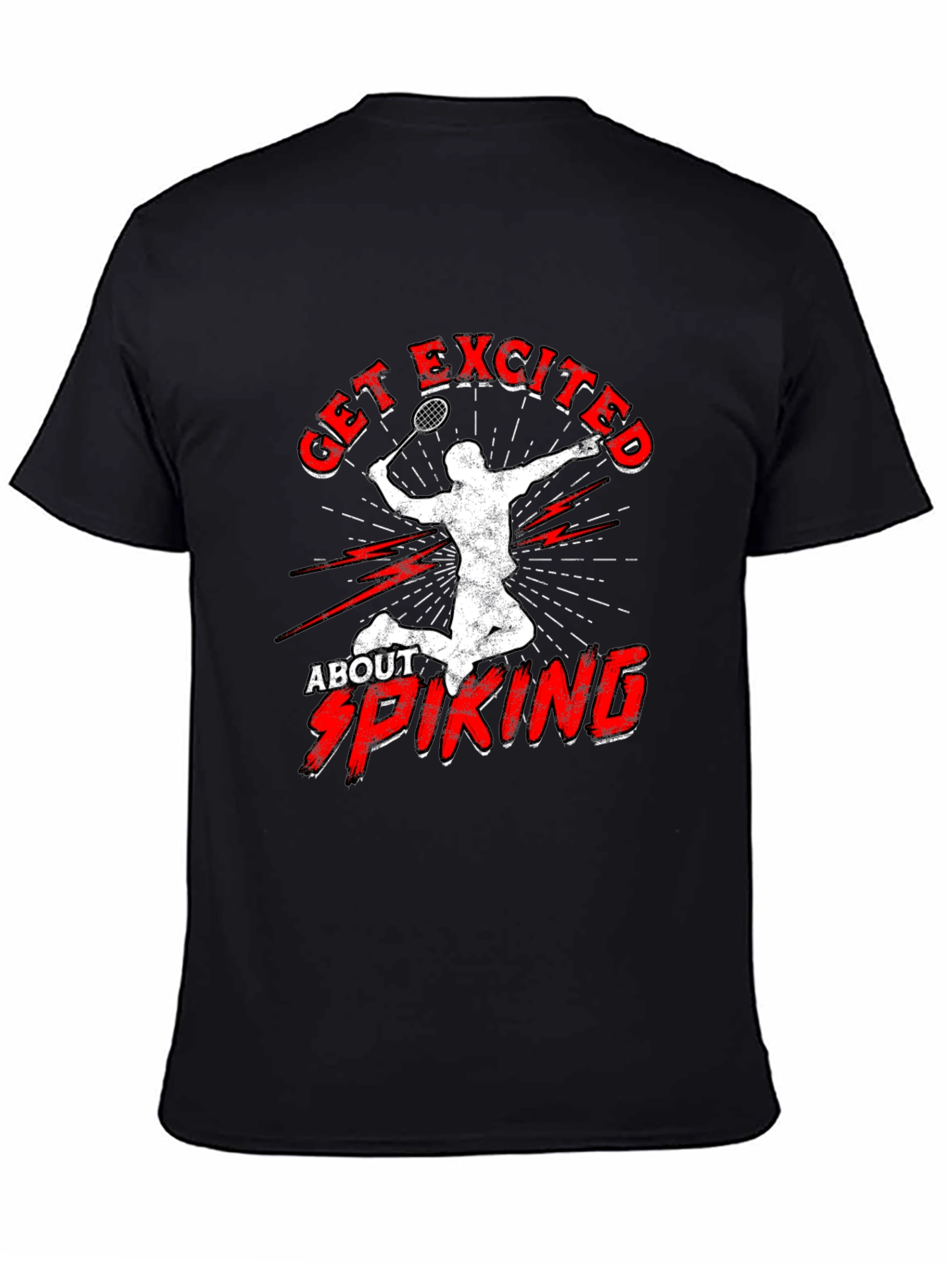 Get Excited About Spiking T-Shirt Badminton