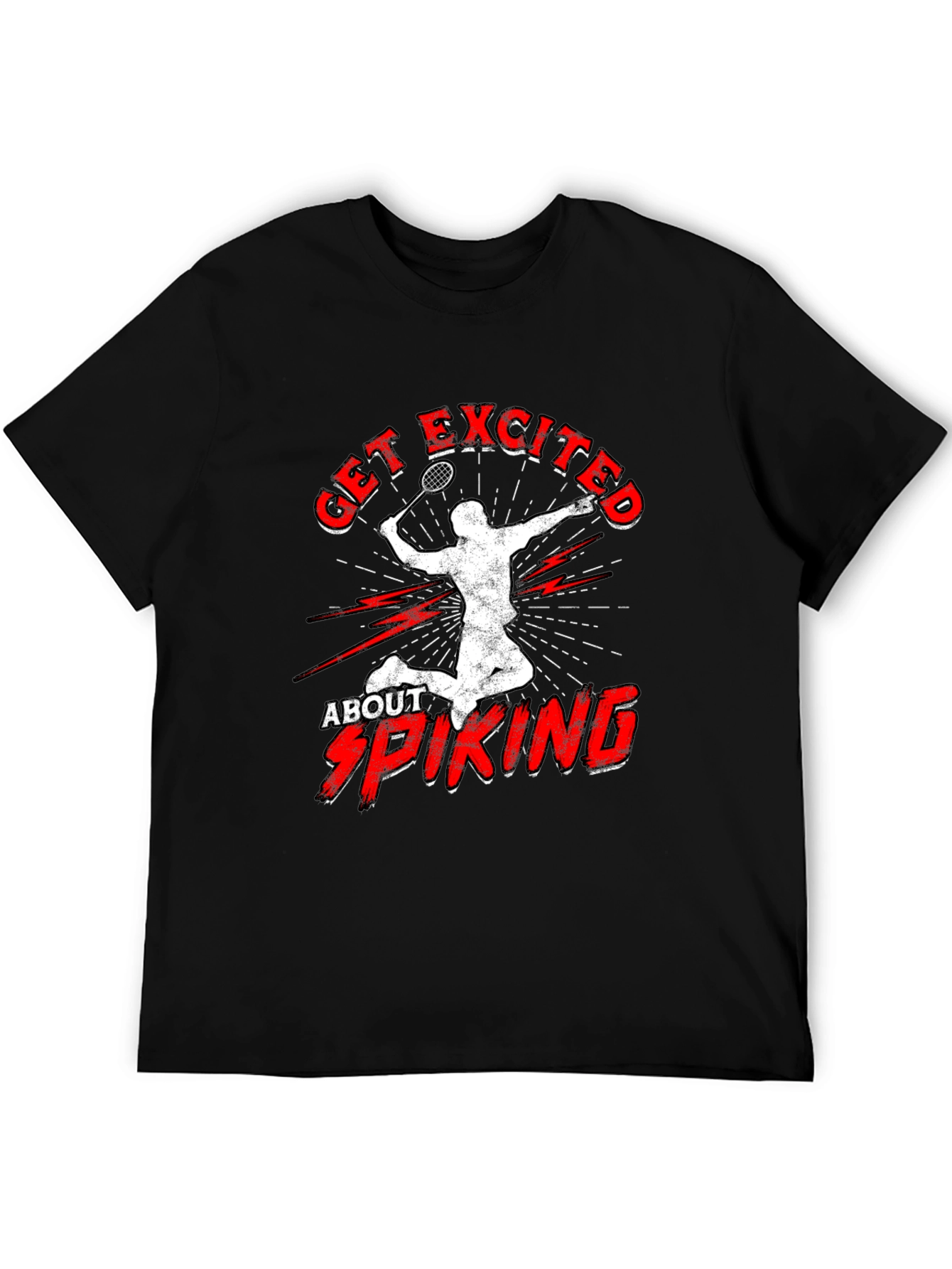 Get Excited About Spiking T-Shirt Badminton