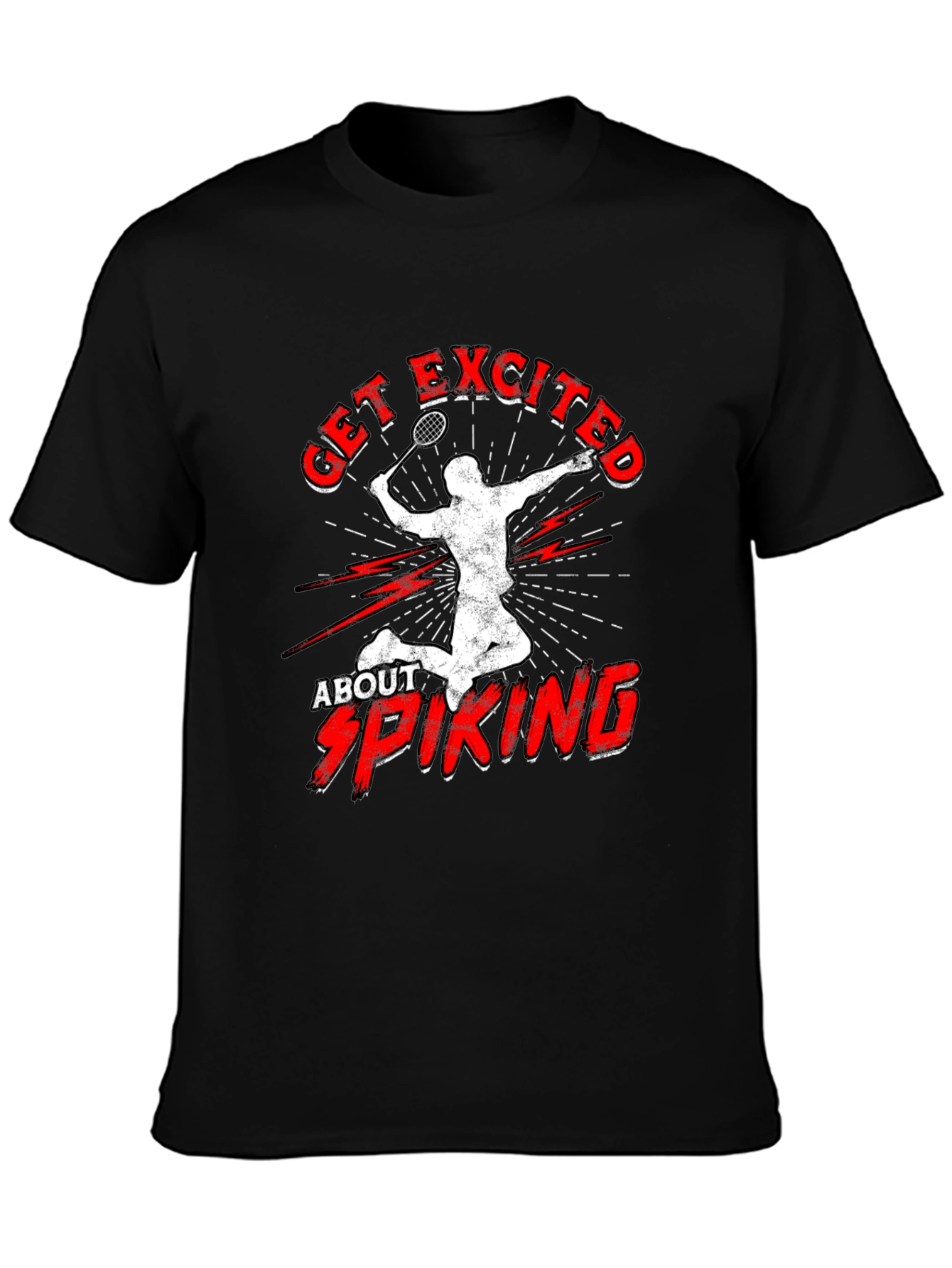 Get Excited About Spiking T-Shirt Badminton