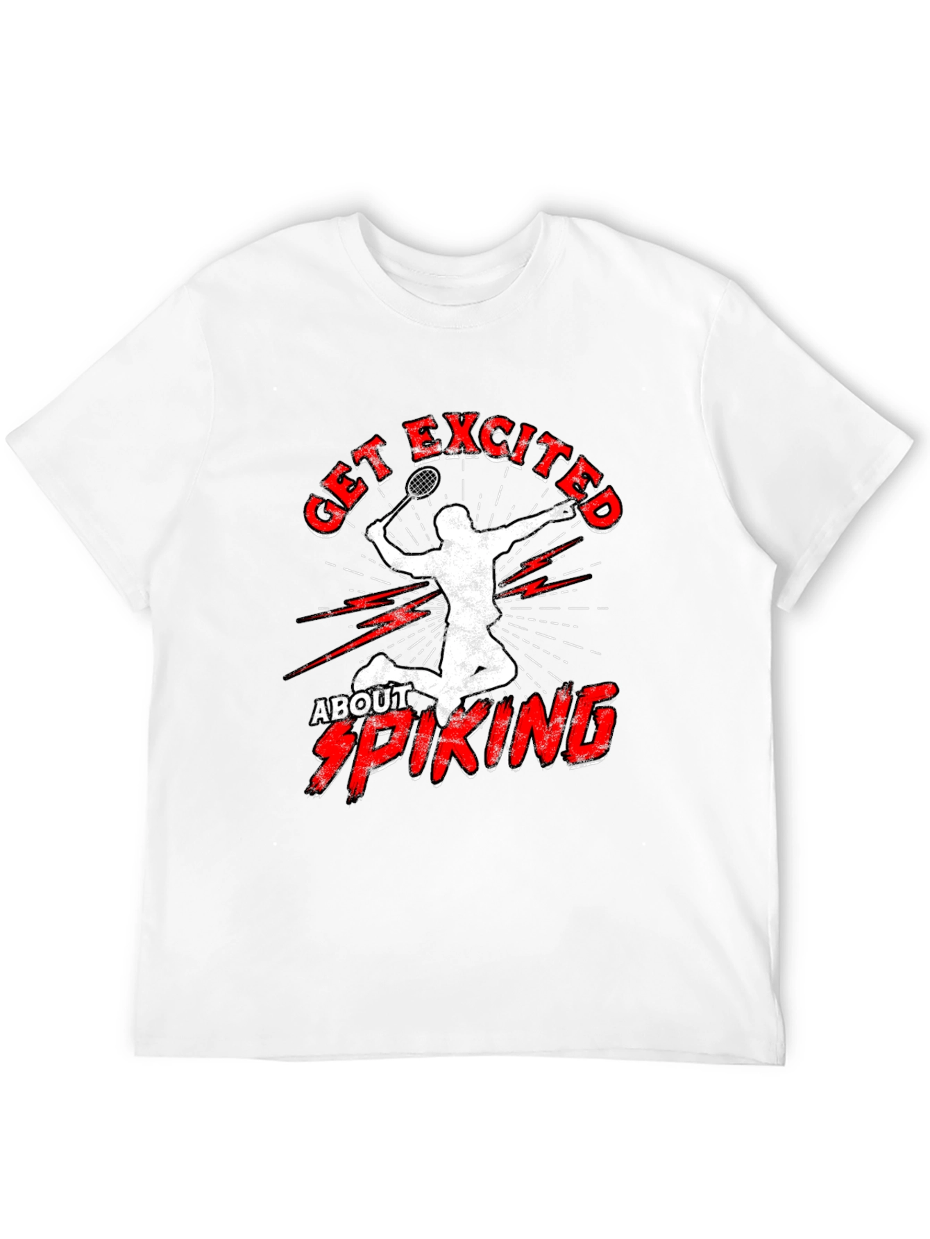 Get Excited About Spiking T-Shirt Badminton