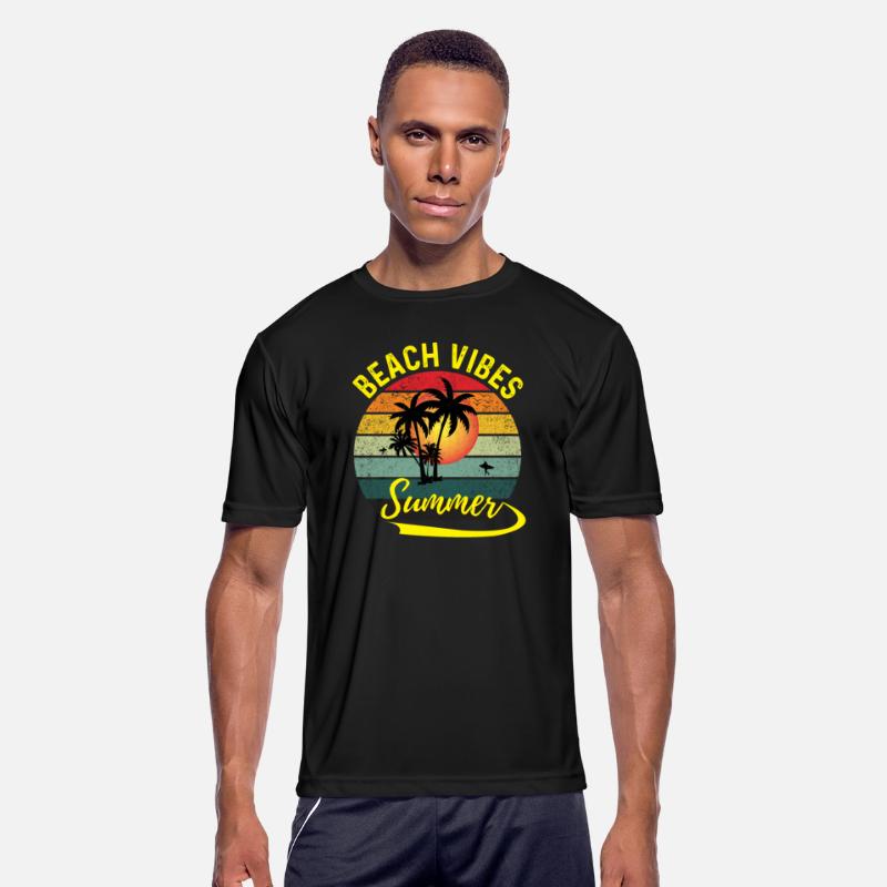 Beach Vibes Summer Typography T shirt