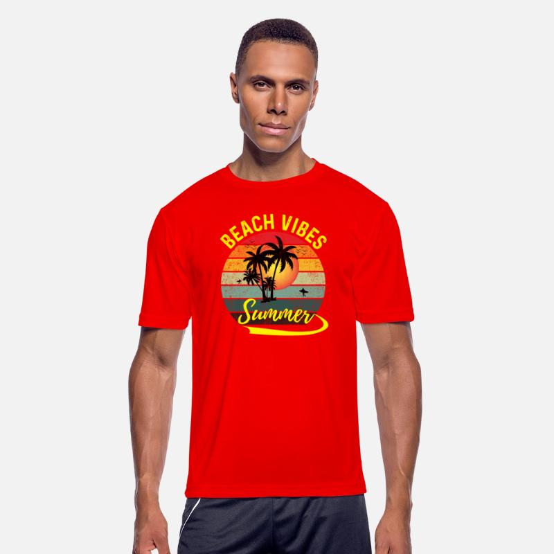 Beach Vibes Summer Typography T shirt