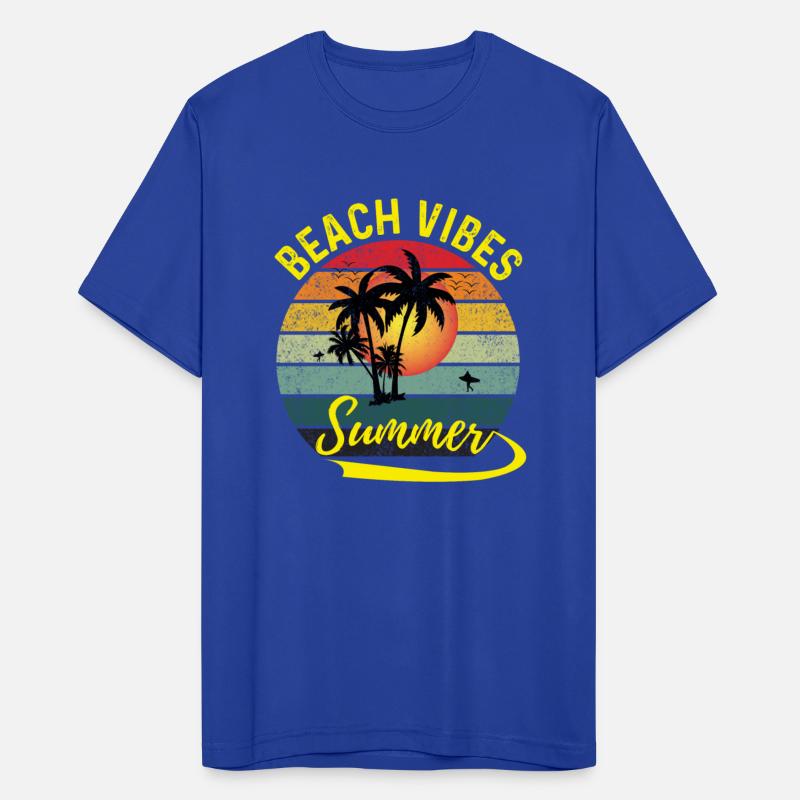 Beach Vibes Summer Typography T shirt
