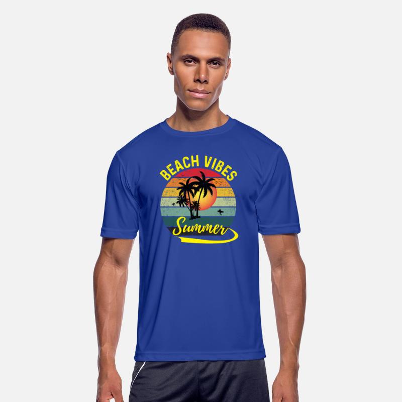 Beach Vibes Summer Typography T shirt