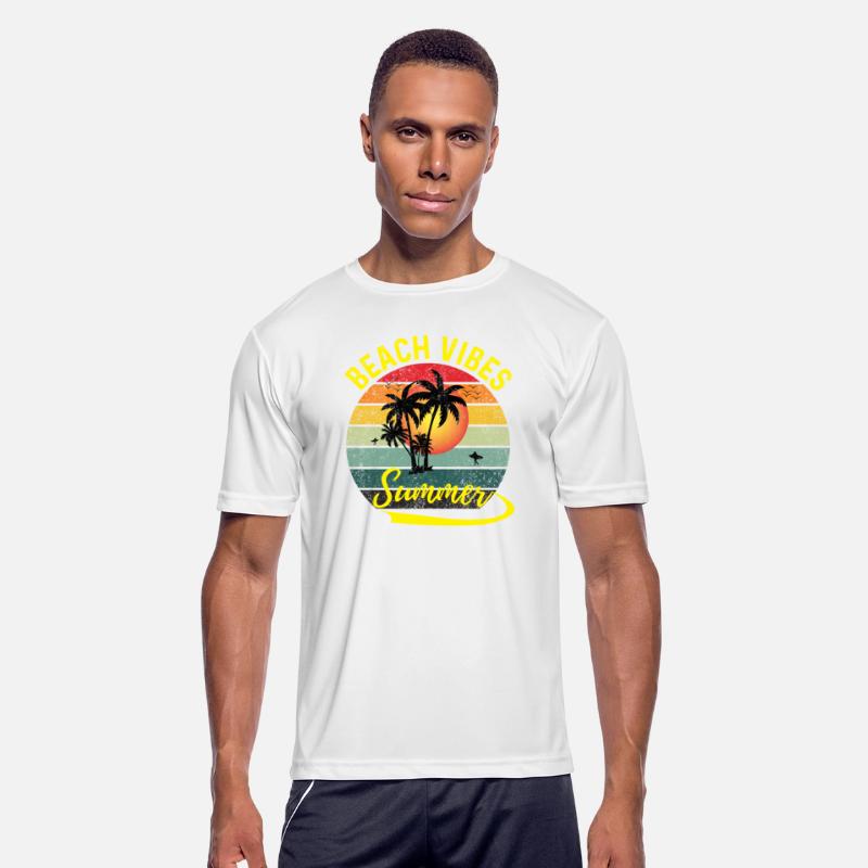 Beach Vibes Summer Typography T shirt