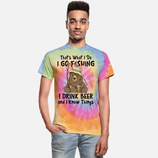 Bear Fishing Drinking Knows Things