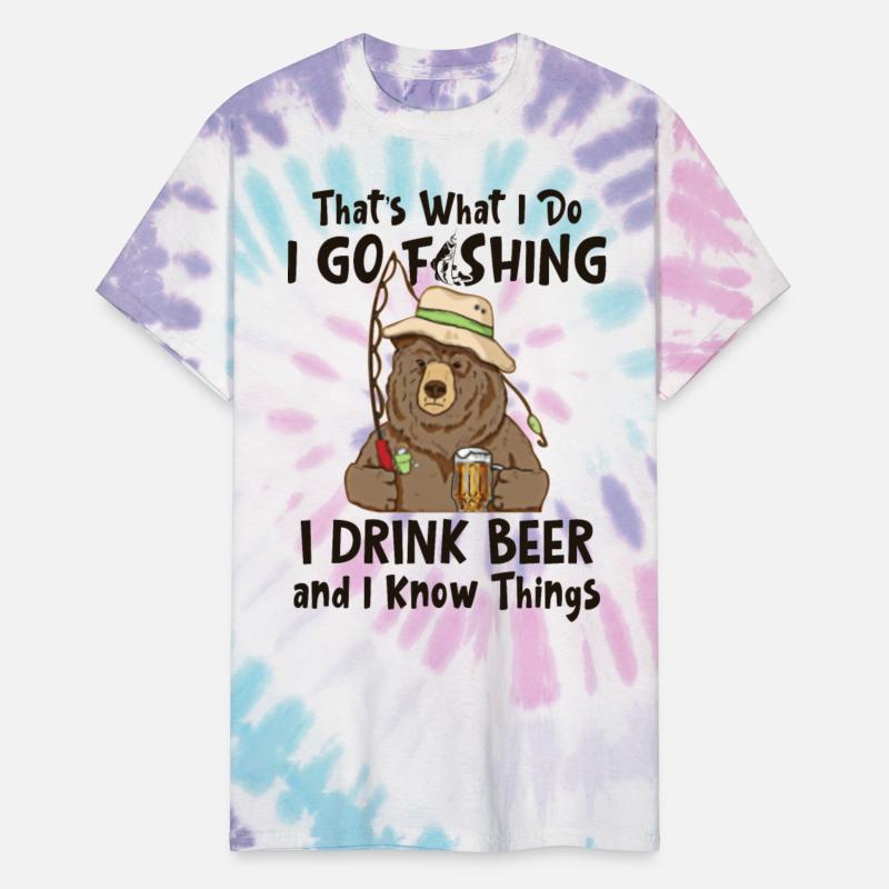 Bear Fishing Drinking Knows Things