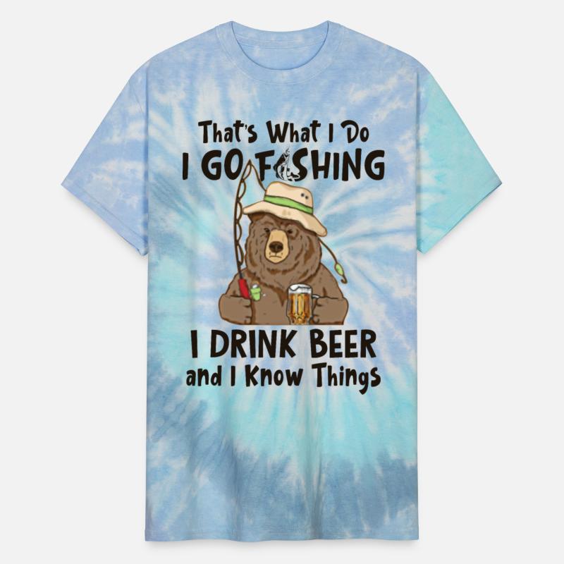 Bear Fishing Drinking Knows Things
