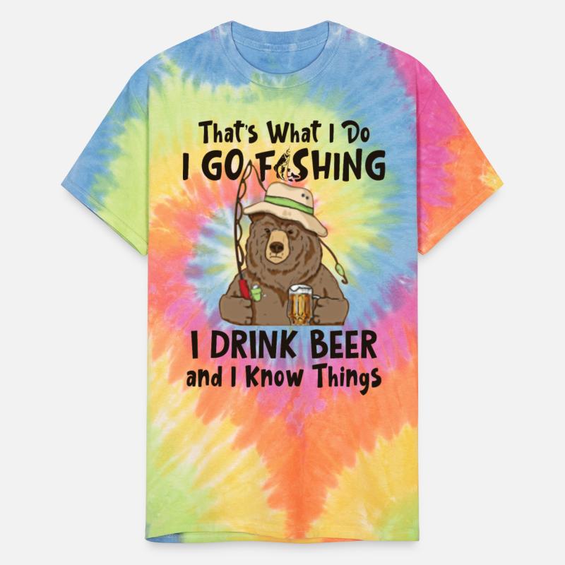 Bear Fishing Drinking Knows Things