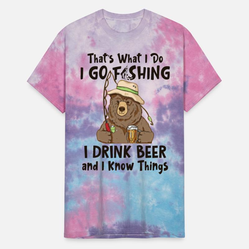 Bear Fishing Drinking Knows Things