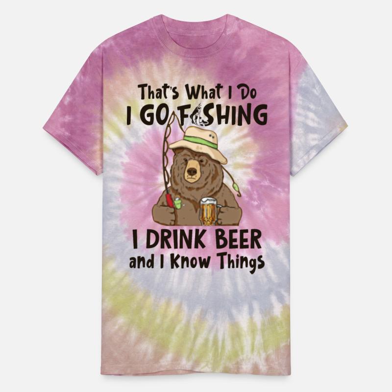 Bear Fishing Drinking Knows Things