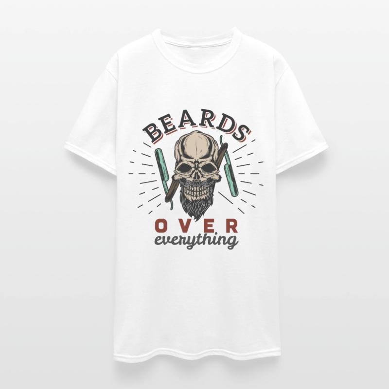 Beards Over Everything Skull Design