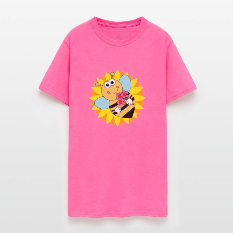 Bee On A Sunflower Cute Bee