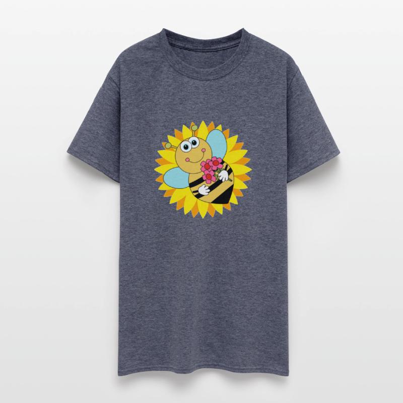 Bee On A Sunflower Cute Bee